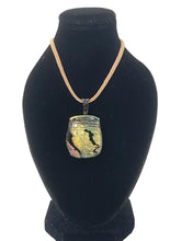 Load image into Gallery viewer, Fused glass dichroic pendants
